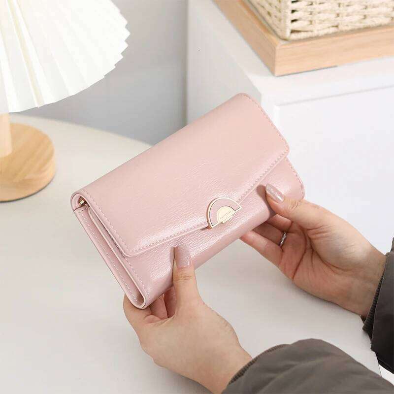 spring new women's long wallet high texture PU leather multi-functional simple fashion all-in-one large capacity hand bag g