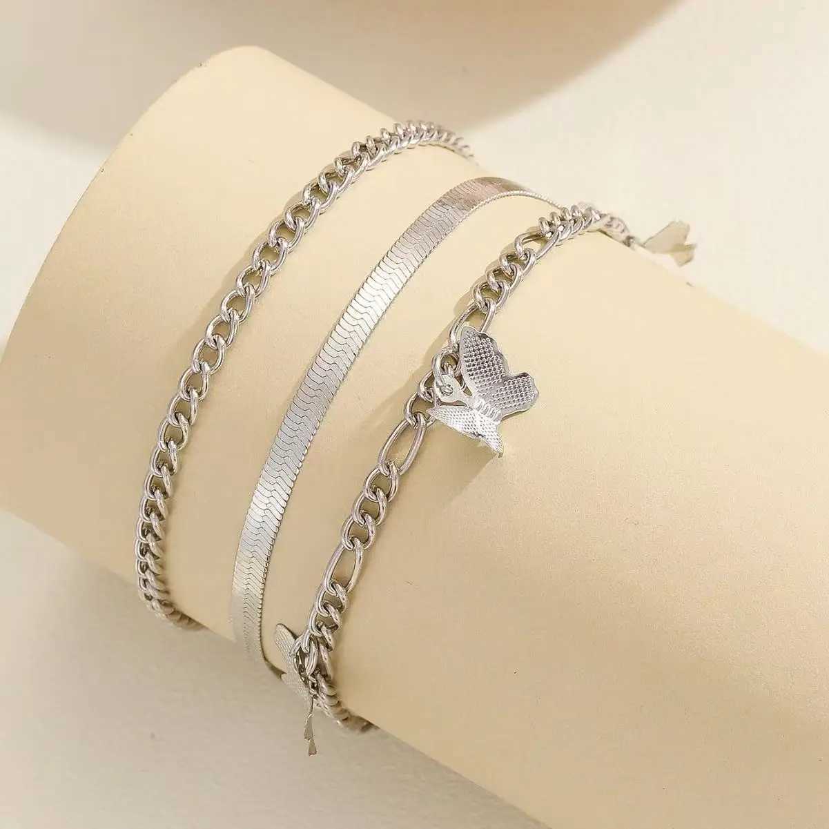 Summer Beach Exquisite 3-layer Chain Anklet Suitable For Friends The Best Gift W250604