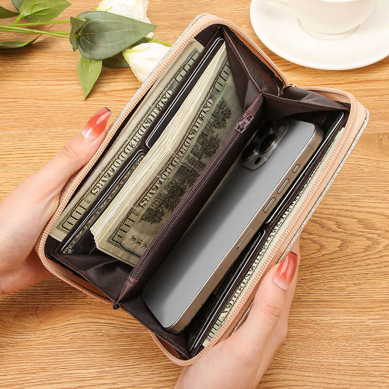 Women's Long Multi-Functional Leather Purse New Fashion Card Holder Clutch Wallet Trendy