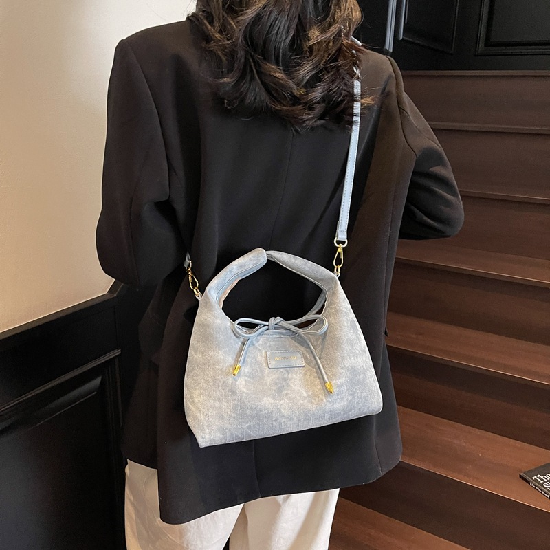 designer Bowknot Handbag Women's Bag 2025 New Spring Korean Fashion Handbag Versatile Shoulder Crossbody Dumpling