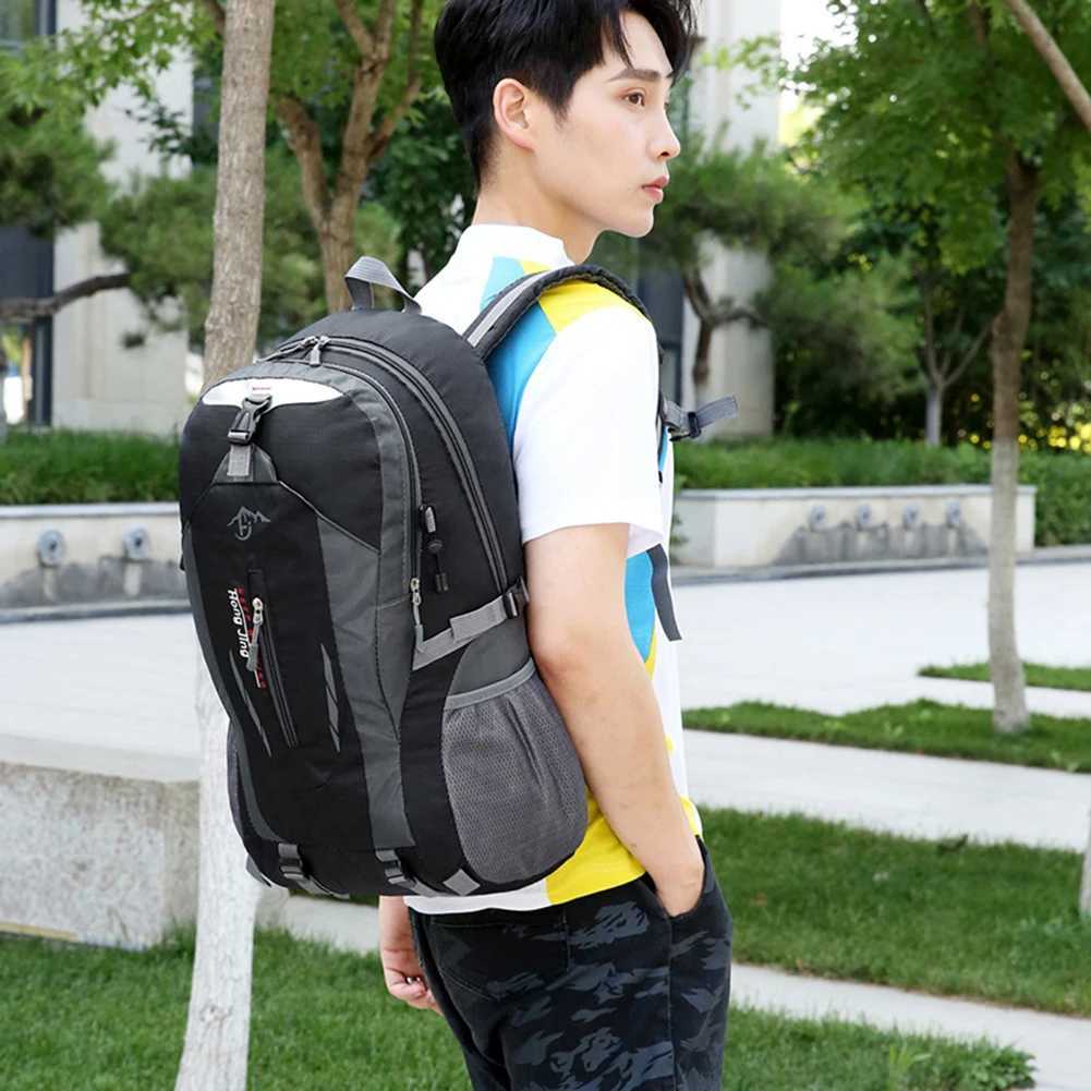 40L 840D Portable Waterproof Backpack Folding Mountaineering Bag Ultralight Outdoor Climbing Cycling Travel Knapsack Hiking Daypack W250603