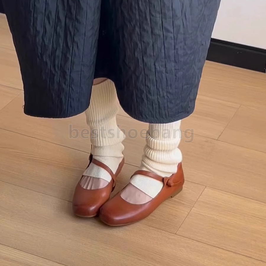 fashion loafers womens ballet flats heels mary jane shoes low-heels soft leather women designer shoes balck brown pumps elegant luxury heels single sh