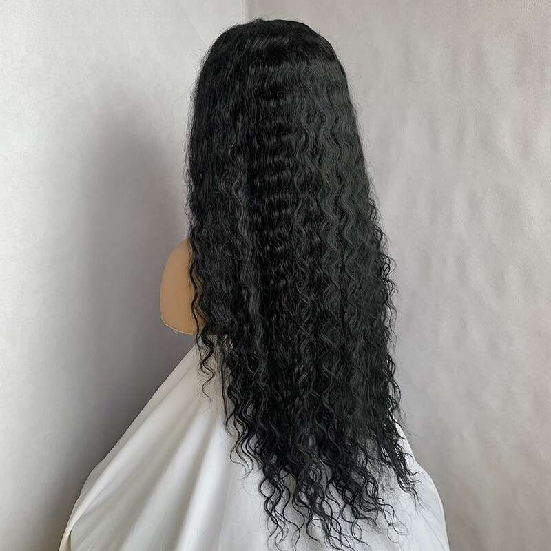 TEMU Fashion Long Hair Front Latin Curly Wig Frontal Wave Lace Wigs