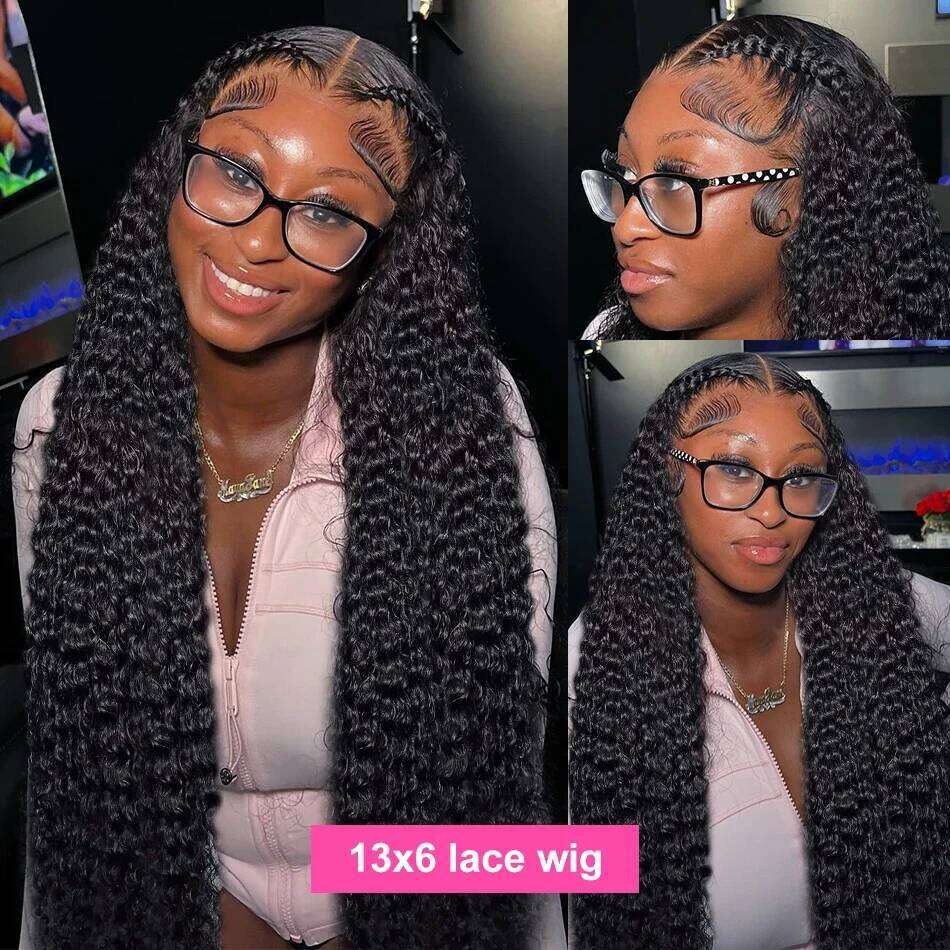 Valuri 30 32 40 Inch 13x6 HD Wave Frontal Curly Human Hair Wigs Loose Deep Brazilian 13x4 Lace Front Wig For Women
