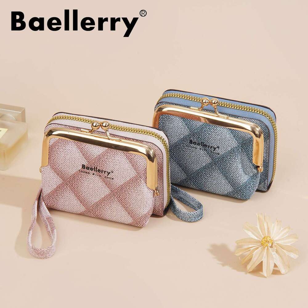 Women's Wallet baellerry Korean Style Fashion Mini Multi-Card Slot Zipper Accordion Card Holder Versatile Small Coin Purse