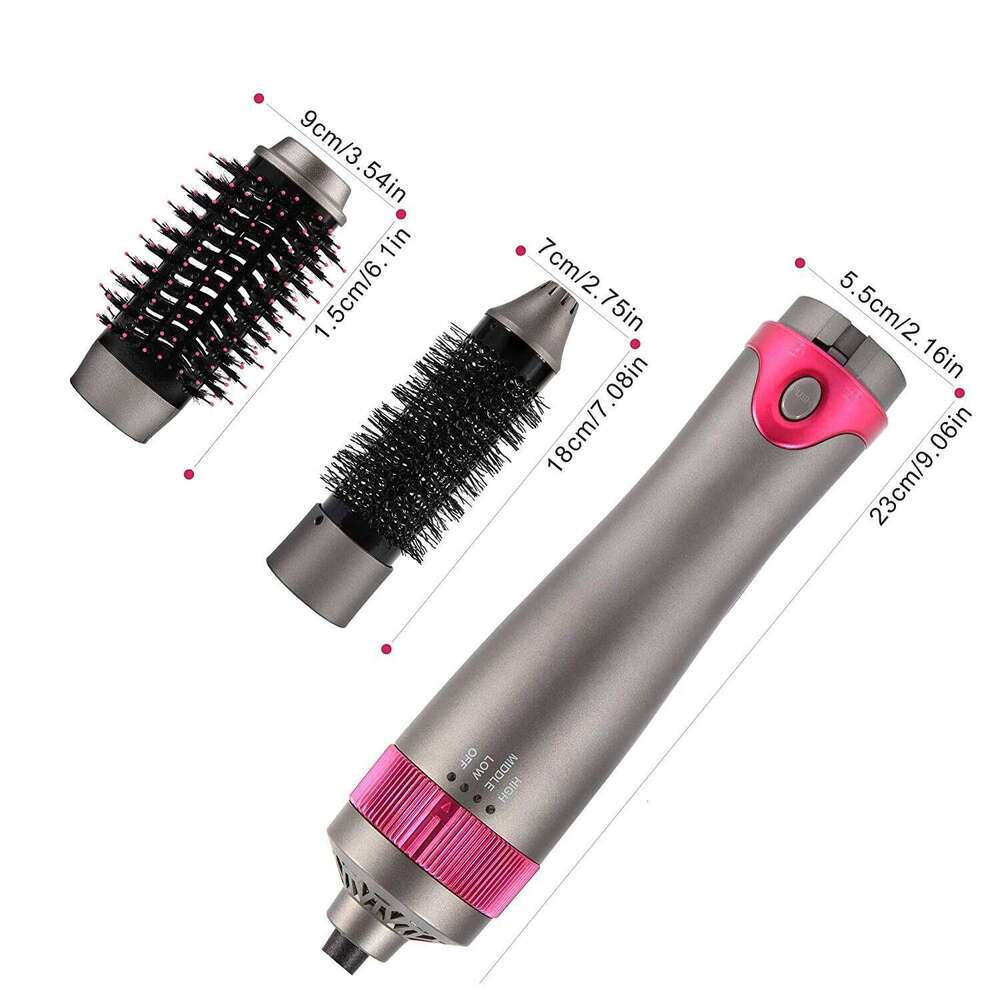 Interchangeable Multifunctional And Blower For Hot Air Brush Straightening Hine Curling Styling Hair Dryer