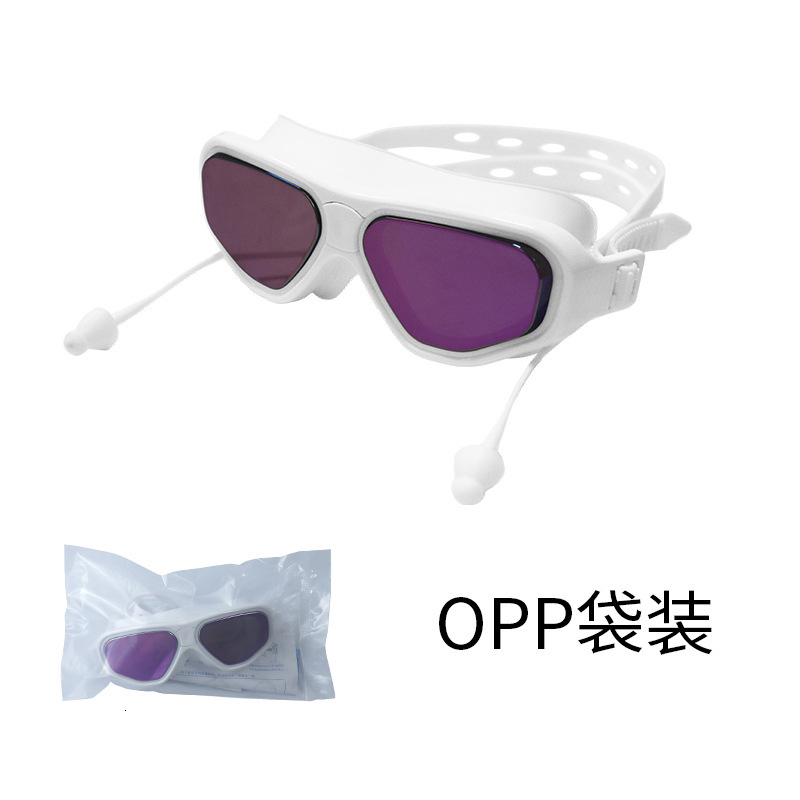 Colorful Coated Anti-Fog HD Non-Tightening Simple Fashion Style Non-Prescription Electroplated Swimming Goggles Factory