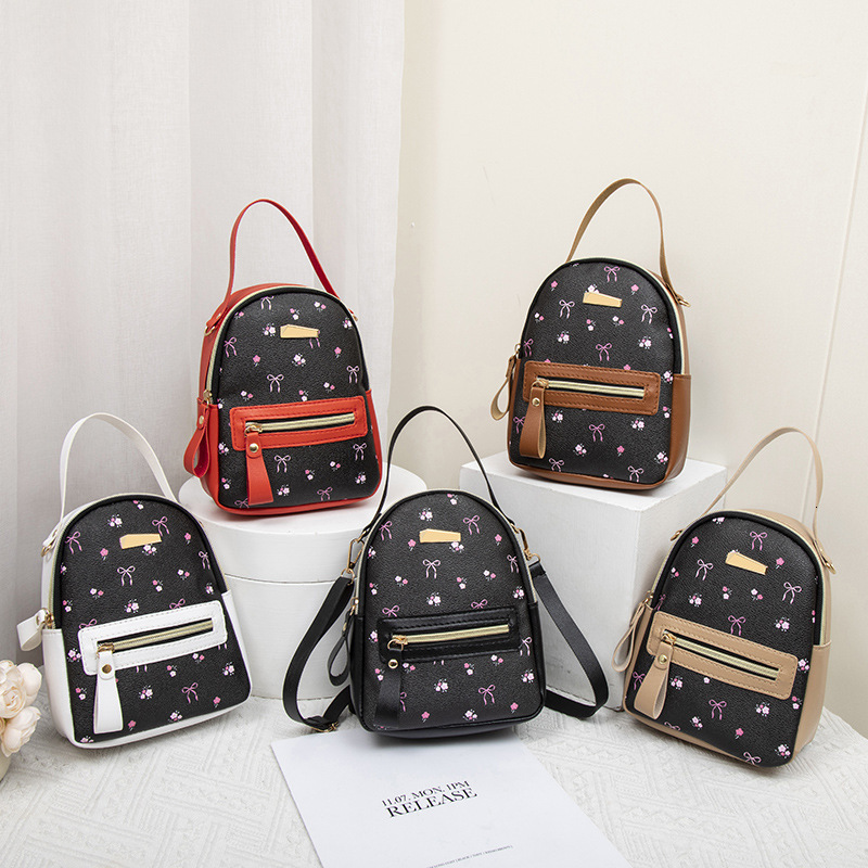 Free Shipping Letterprint Mini Designer Bag Backpack For Women Korean Style Ins Versatile Commuter New 2025 Fashion Travel Mini Small Backpack