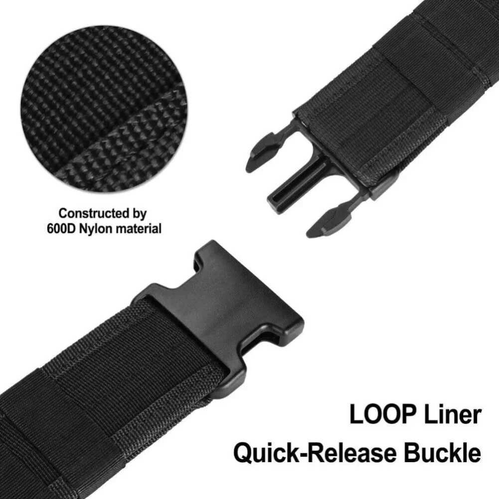 Tactical Belt Military Style Quick Release Buckle Belt Nylon Waist Belts Adjustable Army Belts Police Utility Belt for Men W250604