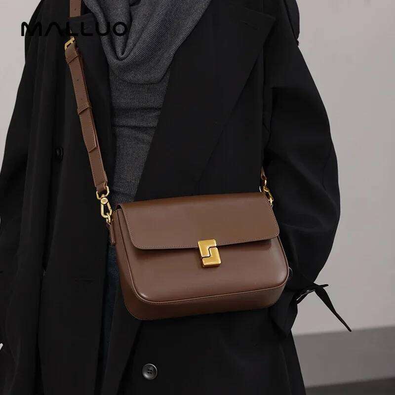 Women's Bags Designer Women's Natural Cowhide Fashion Square Female Cow Genuine Leather Crossbody Bag Ladies Retro Casual Commuting Handbags