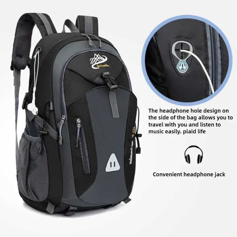 Travel Backpacks for Men and Women Outdoor Mountaineering Bag Large Capacity Waterproof Sports Hiking Camping Luggage Storage BagW250603