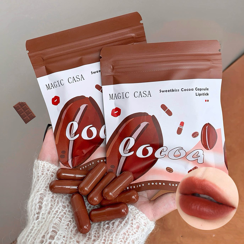 10pcs Mini Capsule Lipstick Set Matte Soft Mist Moisture Lipstick Easy to Apply Highly Pigmented Lip Lipstick Set DH1001