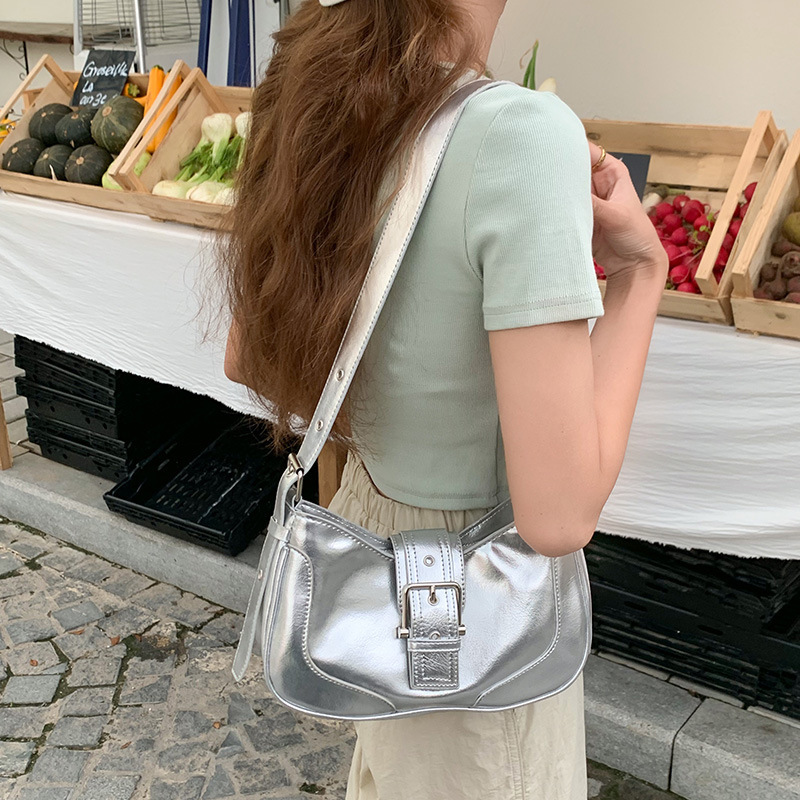 Women's new retro armpit bag crescent bag single shoulder crossbody bag designer large capacity women's shoulder bag