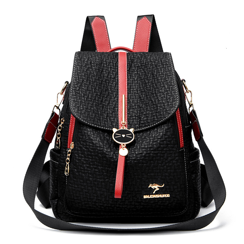 Free Shipping Backpack New Fashion Versatile Women's Bag Simple Versatile Large Capacity Outdoors Student Designer Bag Backpack Simple Crossbody 