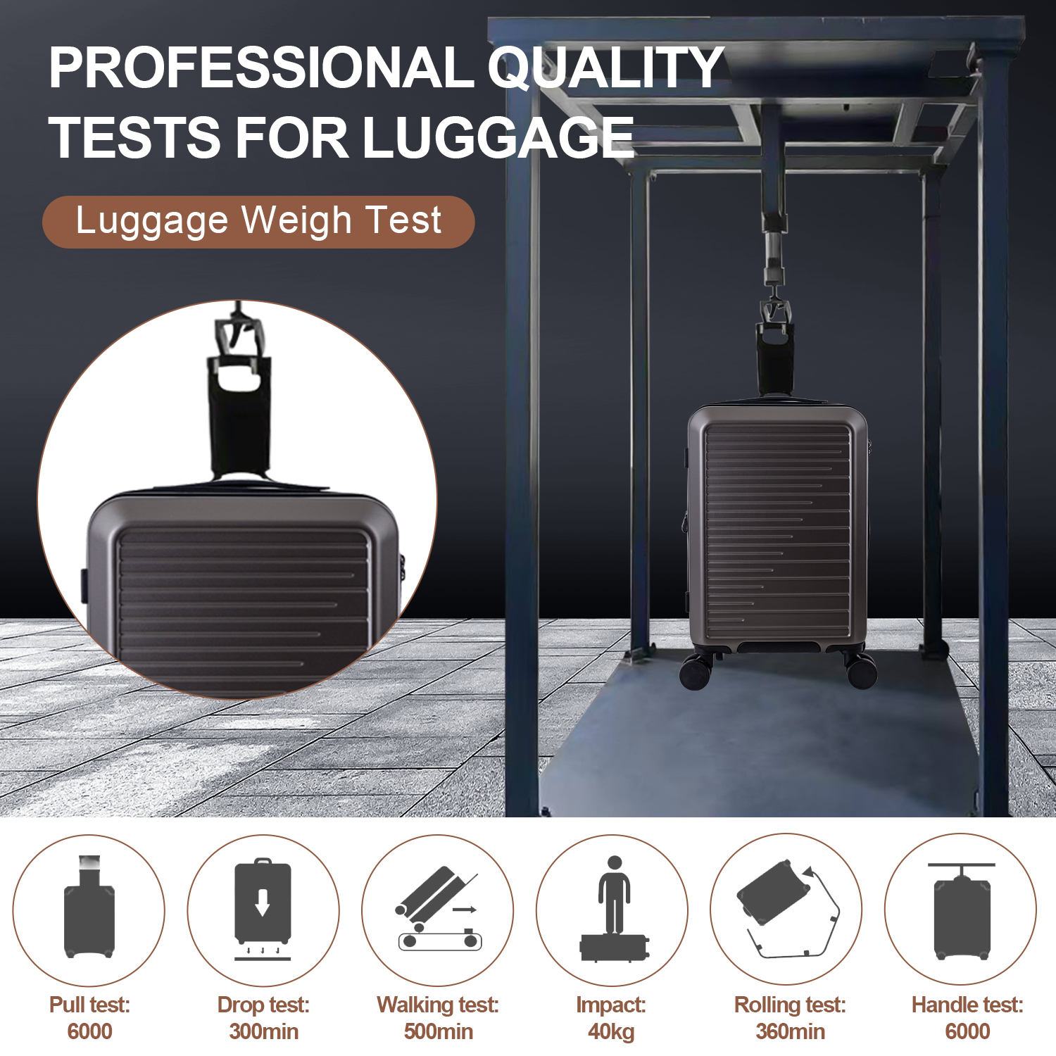 Expandable Carry On Suitcase with TSA Lock - 3-Piece ABS Luggage Sets for Business Travel & Vacation Trips