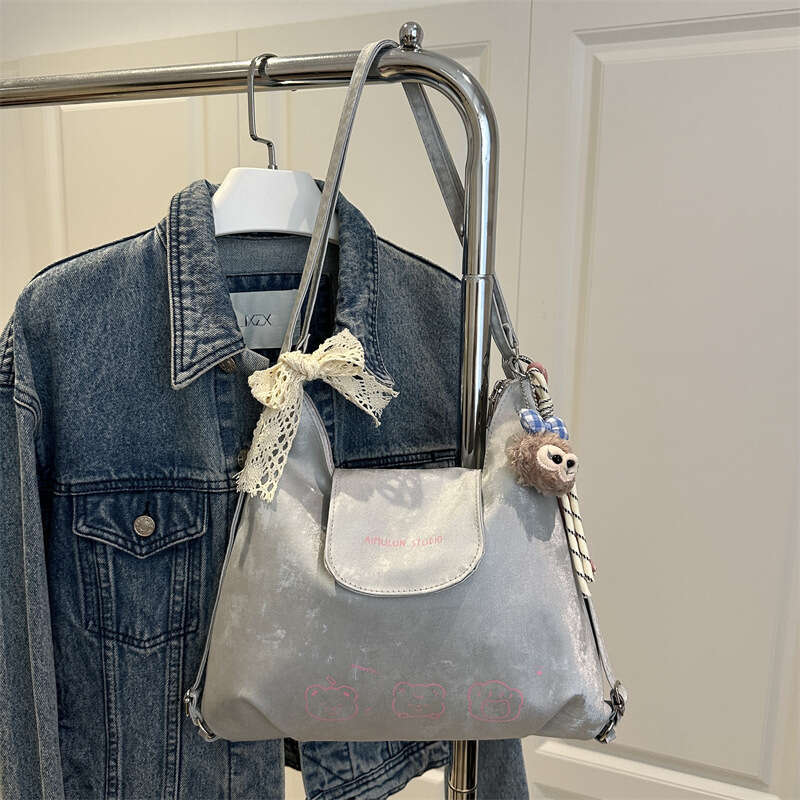 Women's 2025 New Fashion Large Capacity Backpack Versatile Casual Stylish Single Shoulder Tote Bag Multi-use