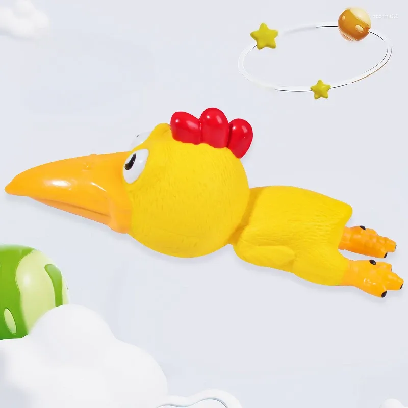 Squeaky Chewy Bird Pet Toy Interactive Canine Natural Latex Bird-Shaped Plaything Chew Dog Puppy Toy 2pcs/Pack