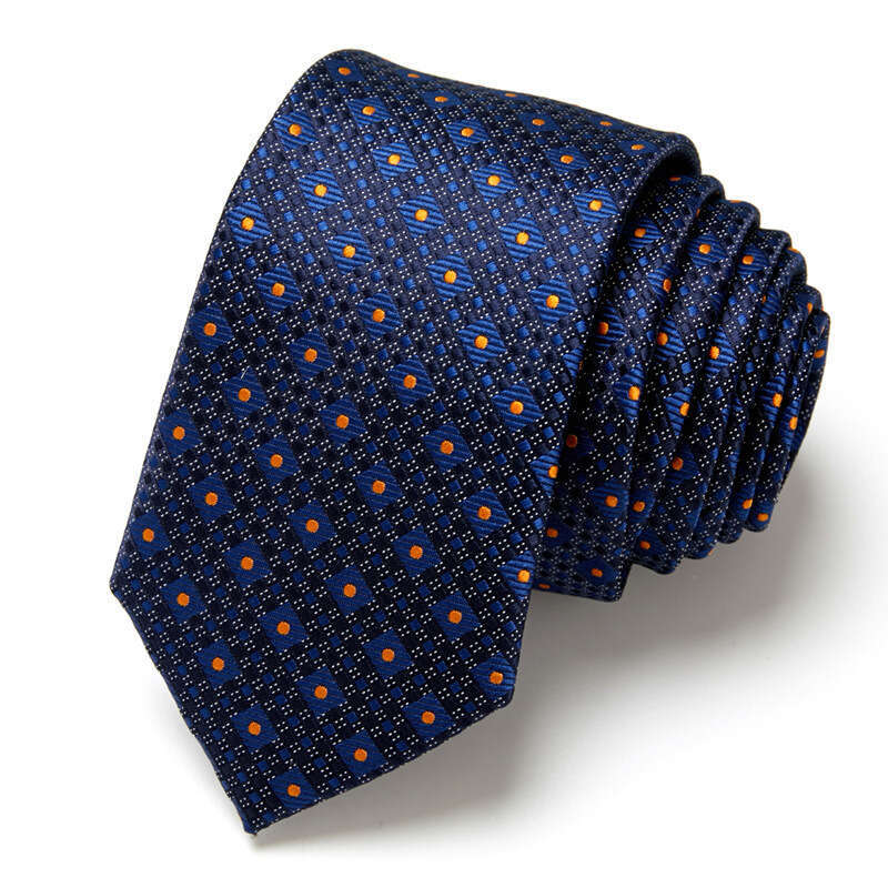 Men's Professional Business Tie High-Quality Hand-Knit Poly-Silk for Interviews & More