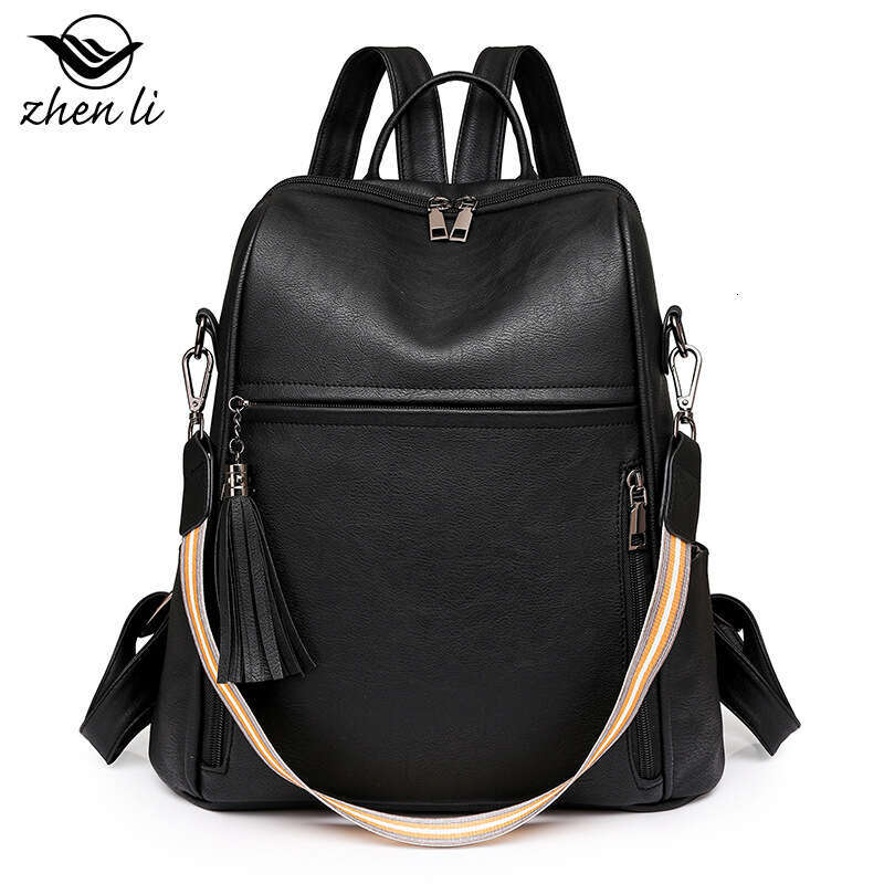 zhenli Women's Backpack New Casual Multi-functional Large Capacity Shoulder Crossbody Bag