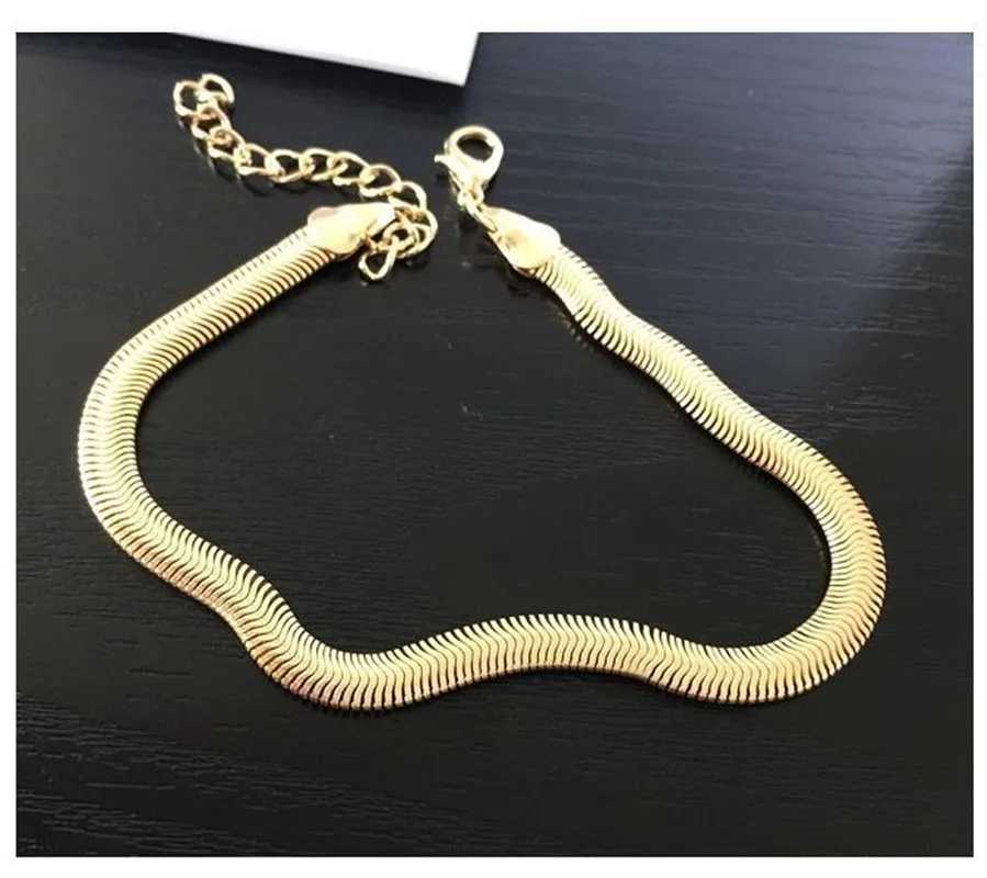 Stainless Steel Snake Chain Anklet for Women Summer Beach Gold Plated Anklets Fashion Jewelry Dropshipping Wholesale W250604