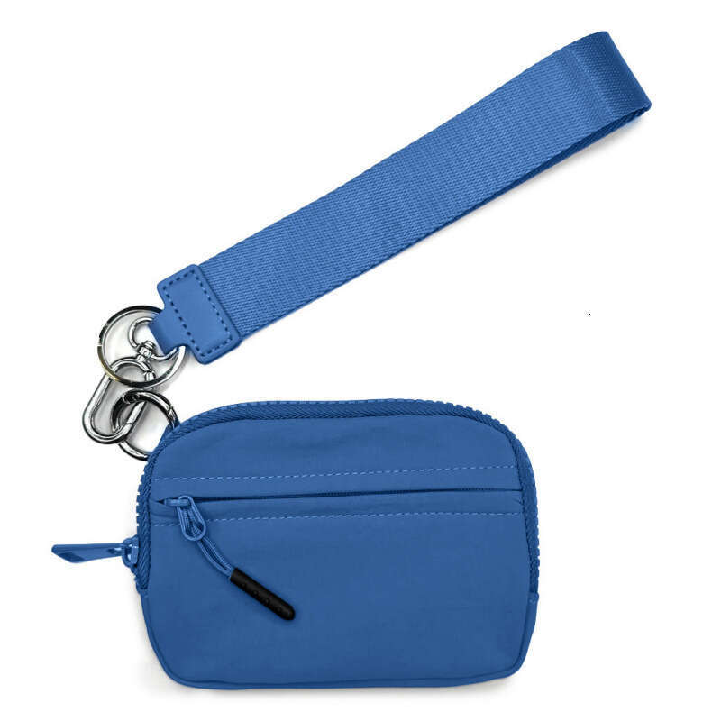 Minimalist Waterproof Nylon Small Wallet Multifunctional Card Holder Keychain Women's Coin Purse