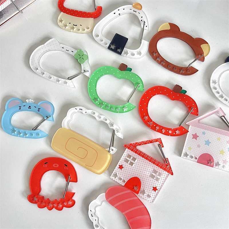 Kawaii Illustration trinkets keychain bag charms Acrylic pendant decoration Carabiner Backpack Pendant Handbook Decoration Gifts W250604