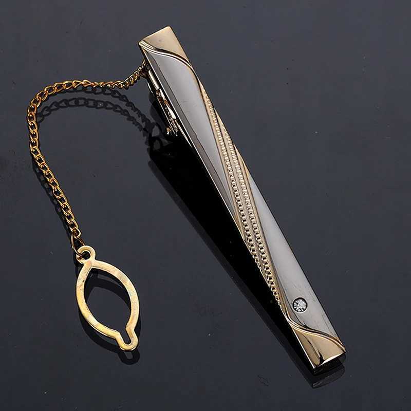 Men Metal Simple Necktie Buckle Gold Silver Color Tie Bar Clasp Clip Clamp Ties Pin Fashion Exquisite Jewelry For Wedding Gift W250604