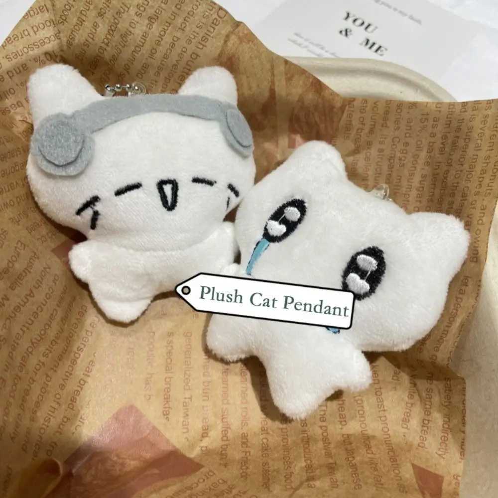 Cartoon Plush Cat Pendant Earphone Cat Doll Cute Plush Hangings Ornament Bag Accessories Car Pendant Keys Accessories Keychain W250604