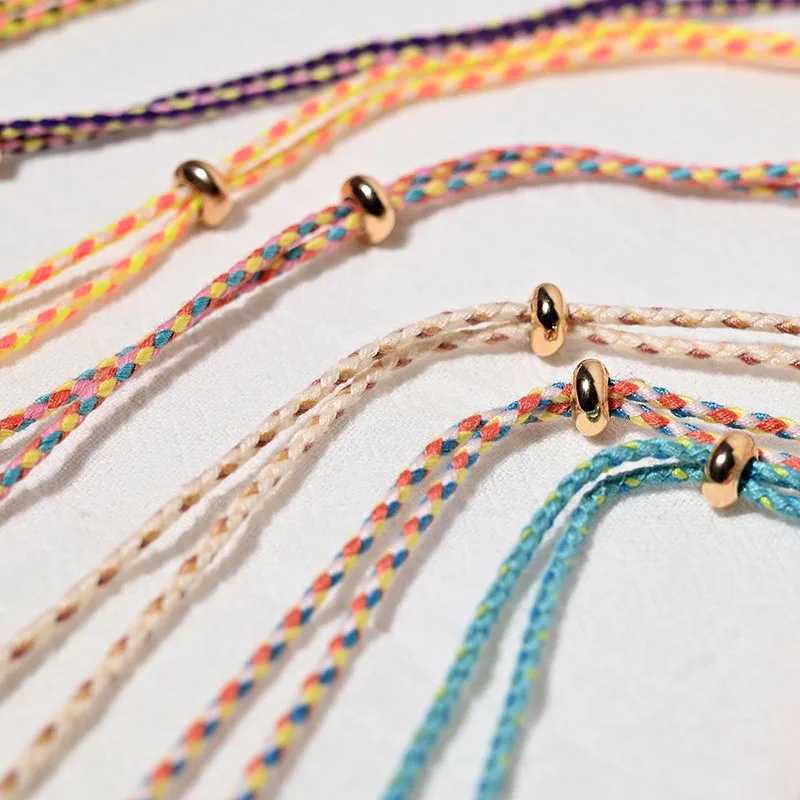 Bohemian Ceramic Colorful Fish Pendant Necklace for Women Adjustable Multicolored Rope Choker Perfect for Summer Beach Vacation XJ250604