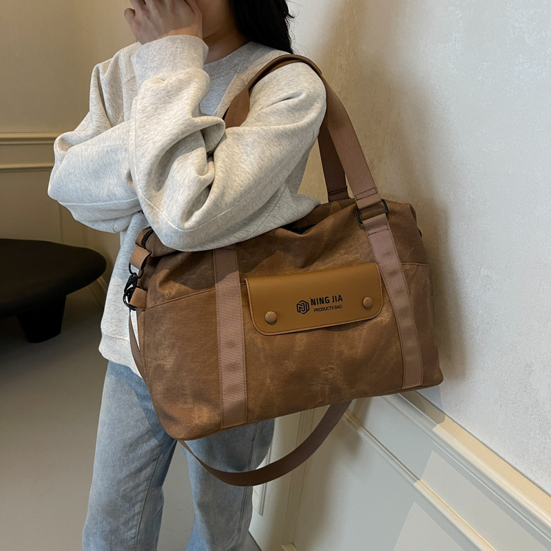 Fashion Fresh Stylish Multi-pocket Handheld Travel Dry Wet Separation Sports Fiess Bag with Trolley Handle