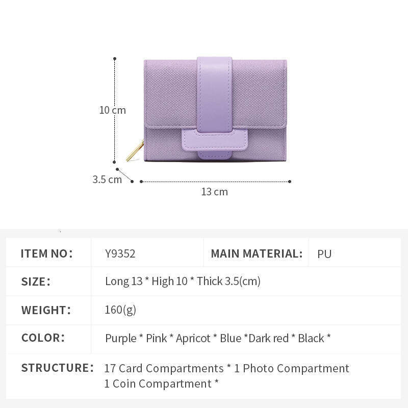 Fashion Flip Short Women's Wallet Simple Large Capacity 70% off Zipper Portable Card Holder Coin Purse