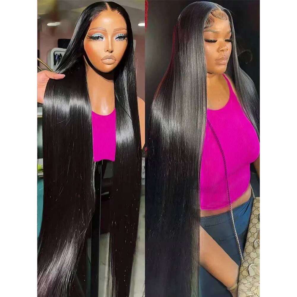 250% Density 13x6 Hd Straight Lace Frontal 30 36 Inch Vieamese Raw Wigs 4x4 5x5 Glueless Wig Human Hair Ready To Wear