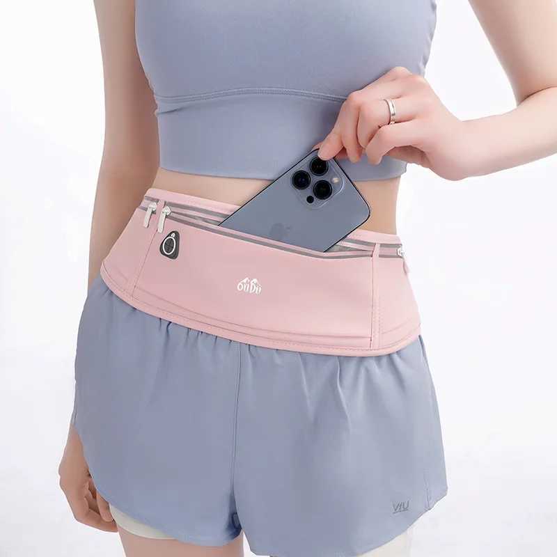 Sports Fanny Pack Women Running Belt Waist Bag Men Waterproof Gym Banana Bags Phone Pouch Run Accessories W250604