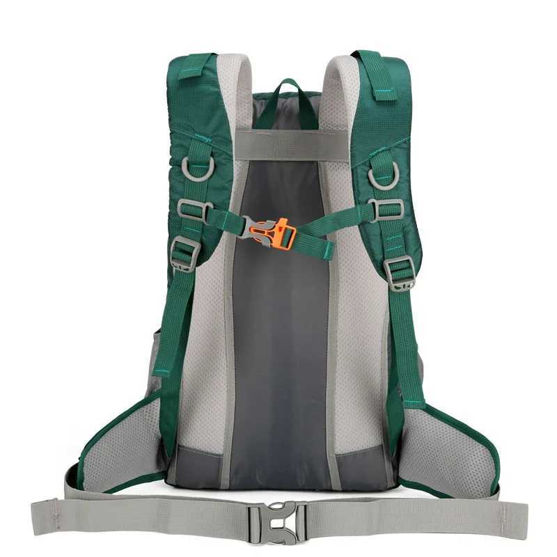 Outdoor Travel Hiking Backpack 30-40L Rainproof Nylon Cover Camping Bag W250603