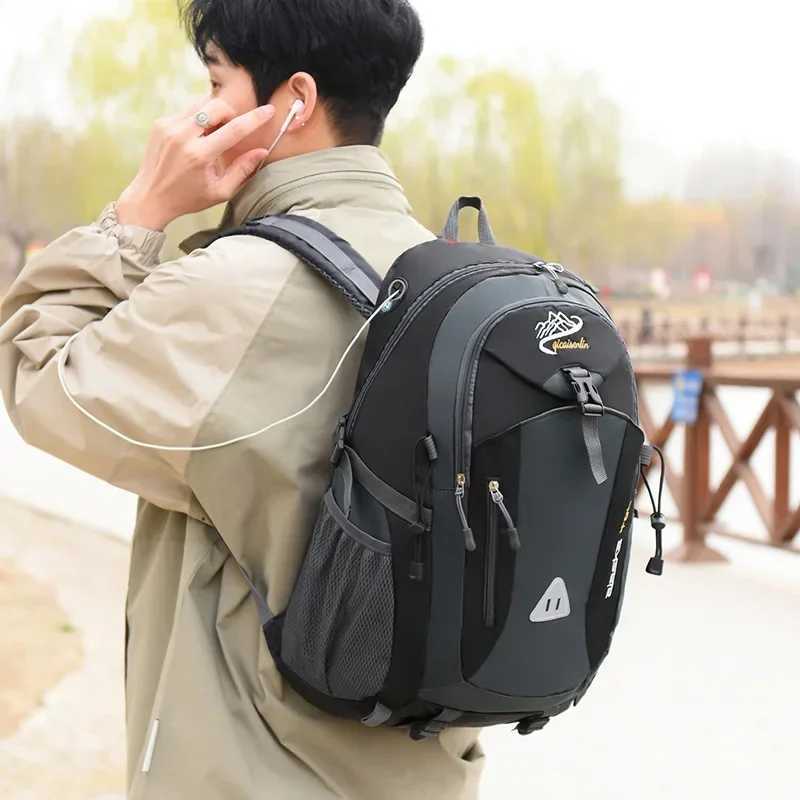 Travel Backpacks for Men and Women Outdoor Mountaineering Bag Large Capacity Waterproof Sports Hiking Camping Luggage Storage BagW250603