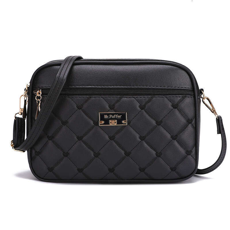 Trendy Diagonal PU Crossbody Versatile Women's Single Shoulder Small Square Bag 2025 New Casual Fashion Trend Clothing