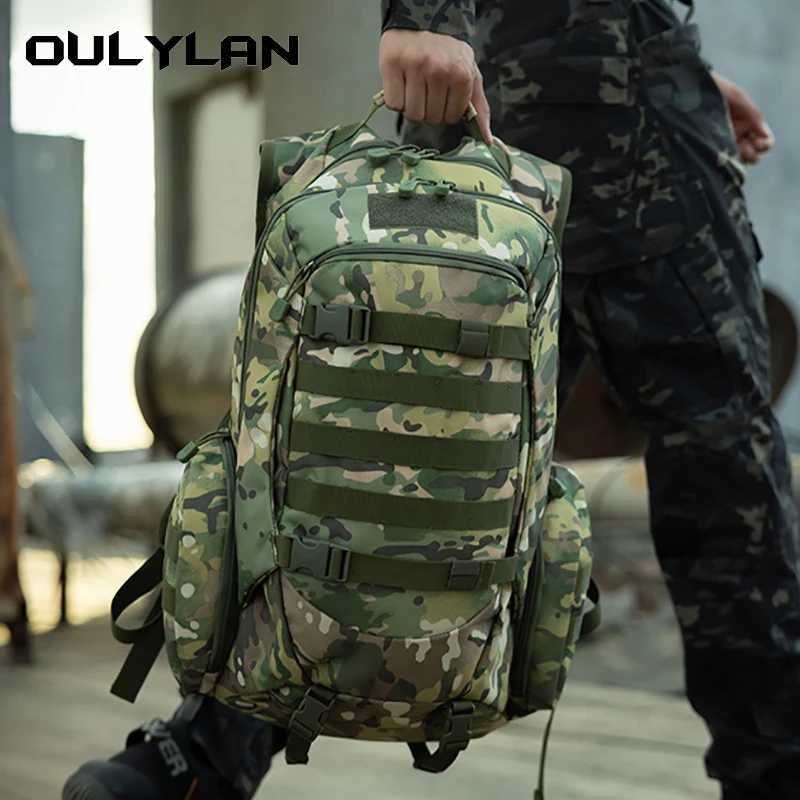 55L Tactics Backpack High Capacity Camping Backpacks Outdoor Army Camouflage Shoulder Bag Multifunction Fashion W250603