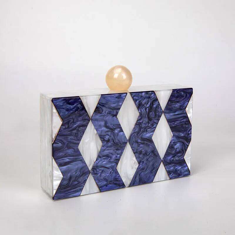 Designer Handbag Acrylic Clutch Purse Brand Cosmetic Evening Bag Party Prom Mini Wallet Patchwork Shoulder Crossbody Bags