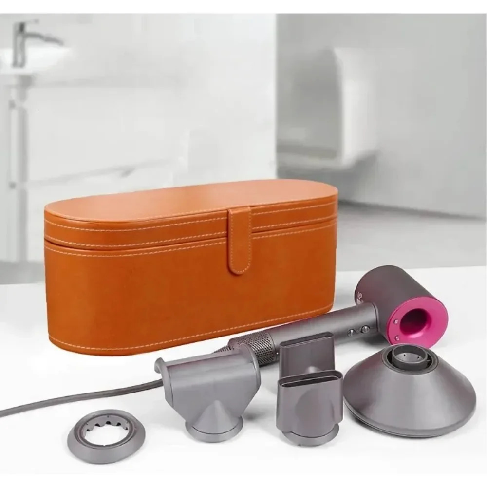 Travel Hair Dryer Case Storage Protection Dustproof Organizer Box for Dyson Supersonic PU Leather Hair Dryer Portable 250530