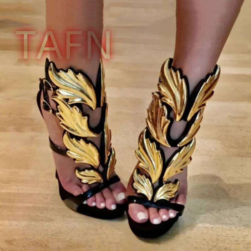 Women Gladiator Sandals Narrow Band Peep Toe Thin Sexy Buckle Strap Ladies Shoes Runway Heels Sandalias De Mujer