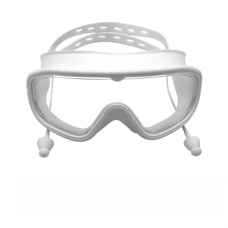 Waterproof Anti-Fog HD Children's Large Frame Silicone Swimming Goggles and Cap Set