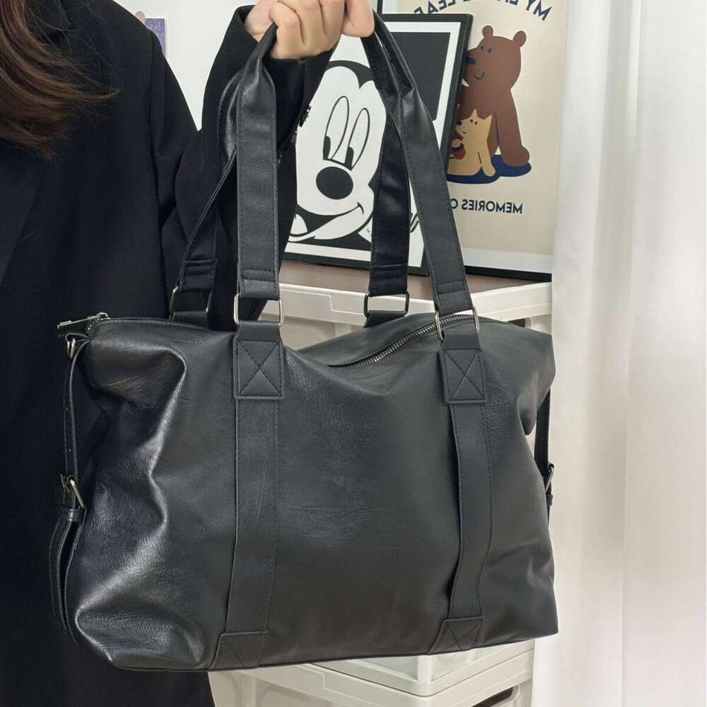 Trendy Cool Handheld Travel for Women 2024 New Korean Style Casual Tote Large Capacity Crossbody Luggage Bag