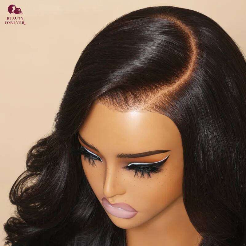 Beautyforever 3D Body Wave 7x5 Bye KNOTS Glueless Ready To Wear Brazilian Human Hair Wig Fits All Size Heads