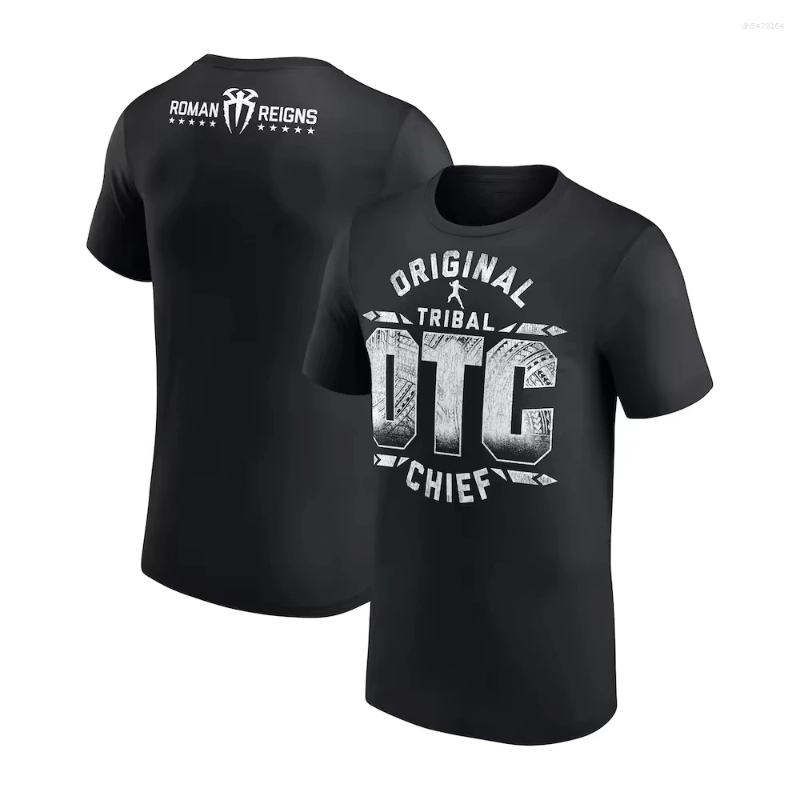 mens t shirts black roman reigns otc 10star tshirt summer quickdrying sportswear 3d printed 2025 oversized