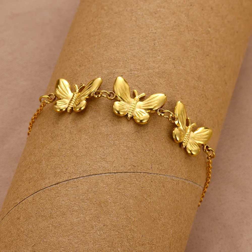 Butterfly Anklets for Women Imitation Pearl Stainless Steel Bracelet on the Leg Anklet Gold Color Beach Summer Jewelry Gifts W250604