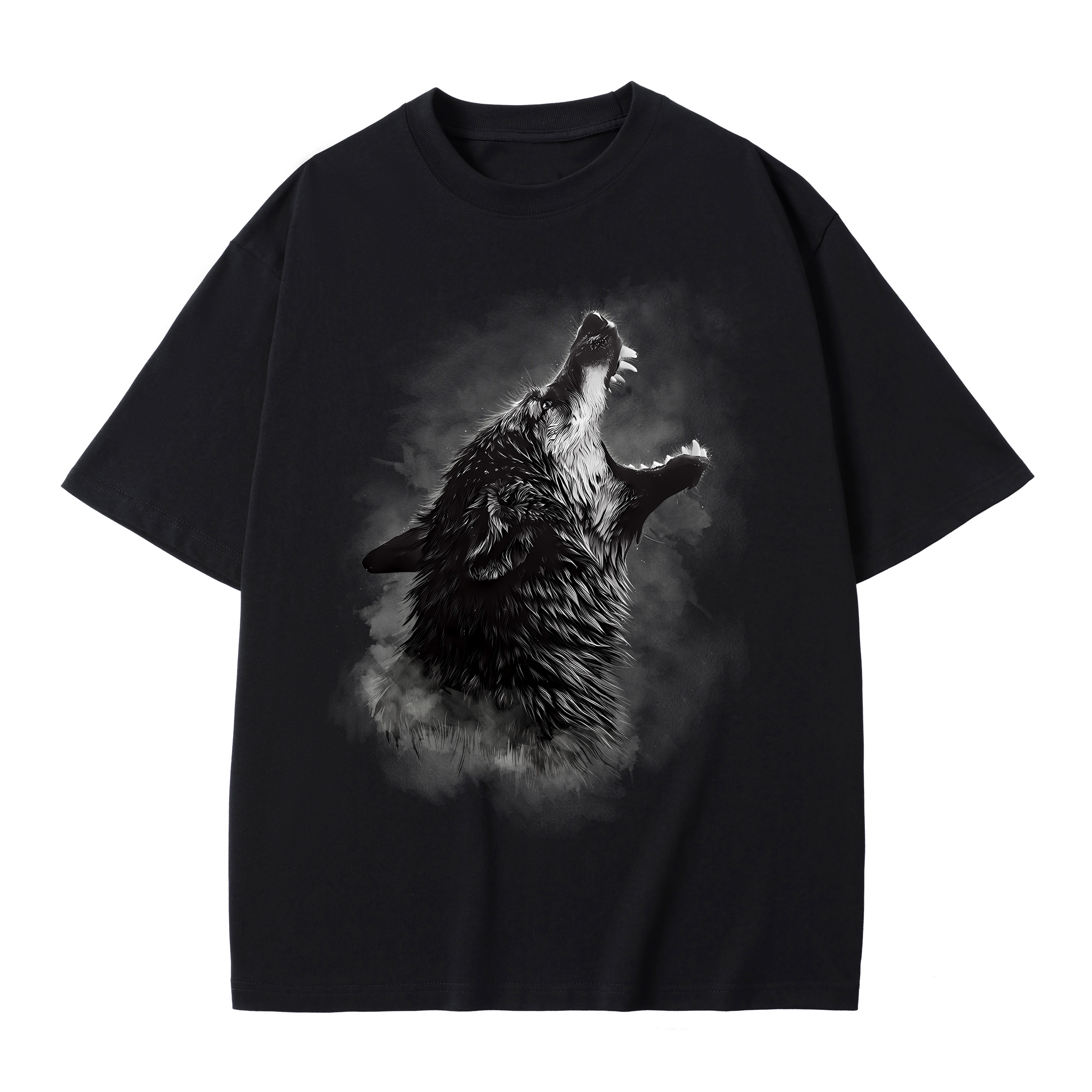 T-shirt men's top designer cotton T-shirt Silver the wolf short sleeved clothing high-quality fashionable T-shirt BROADTRUE