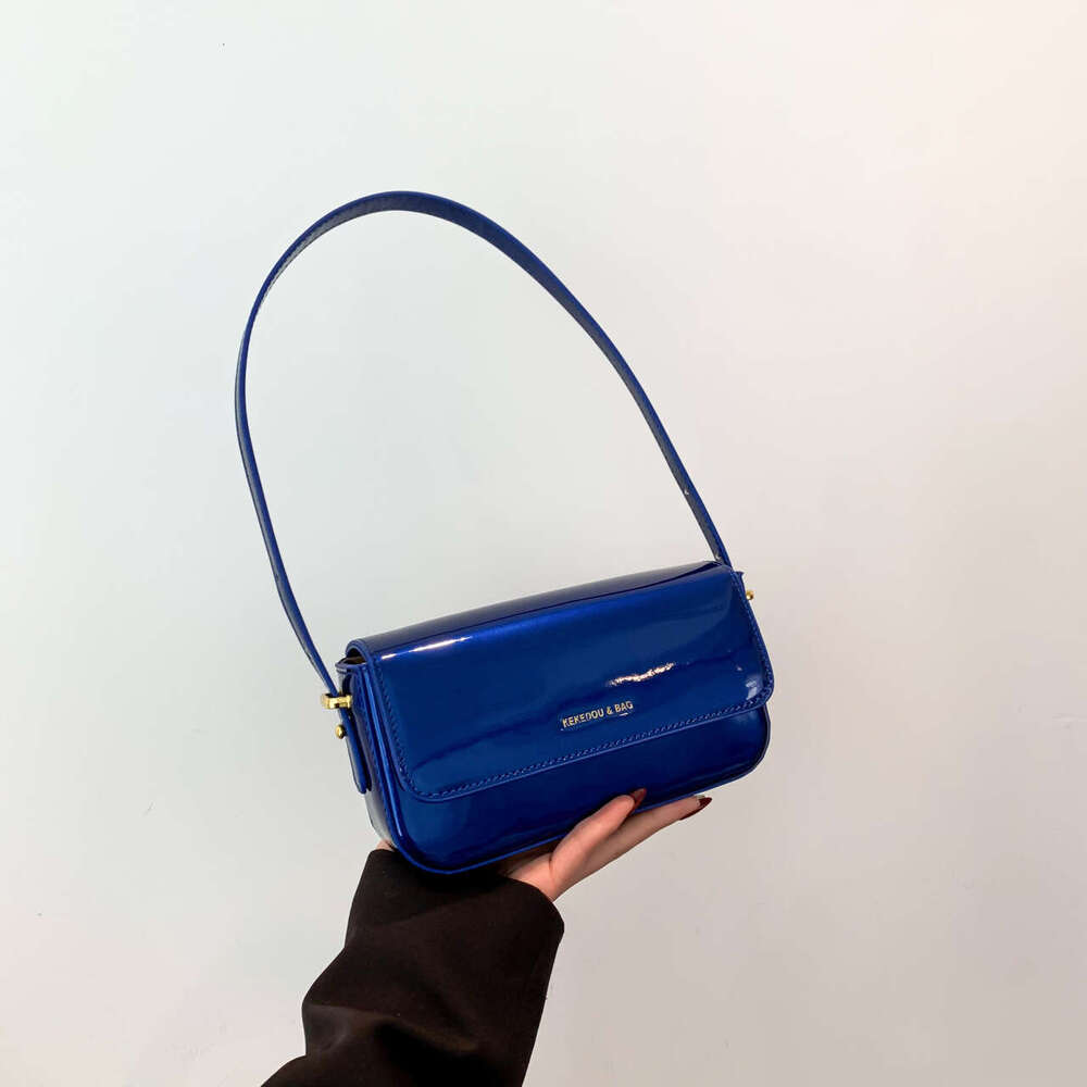 Trendy Autumn Winter New Fashion Women s Patent Leather Shiny Shoulder Bag Simple Handbag for