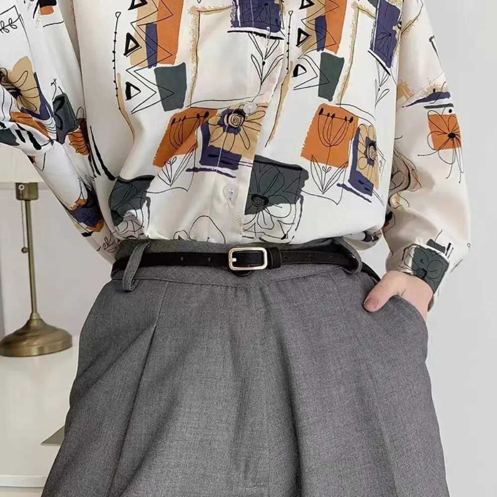 Fashion Women Thin Waistband Trend Luxury Design PU Leather Belt Casual Versatile Pin Buckle Waistband Retro Jeans Waist Belt W250604