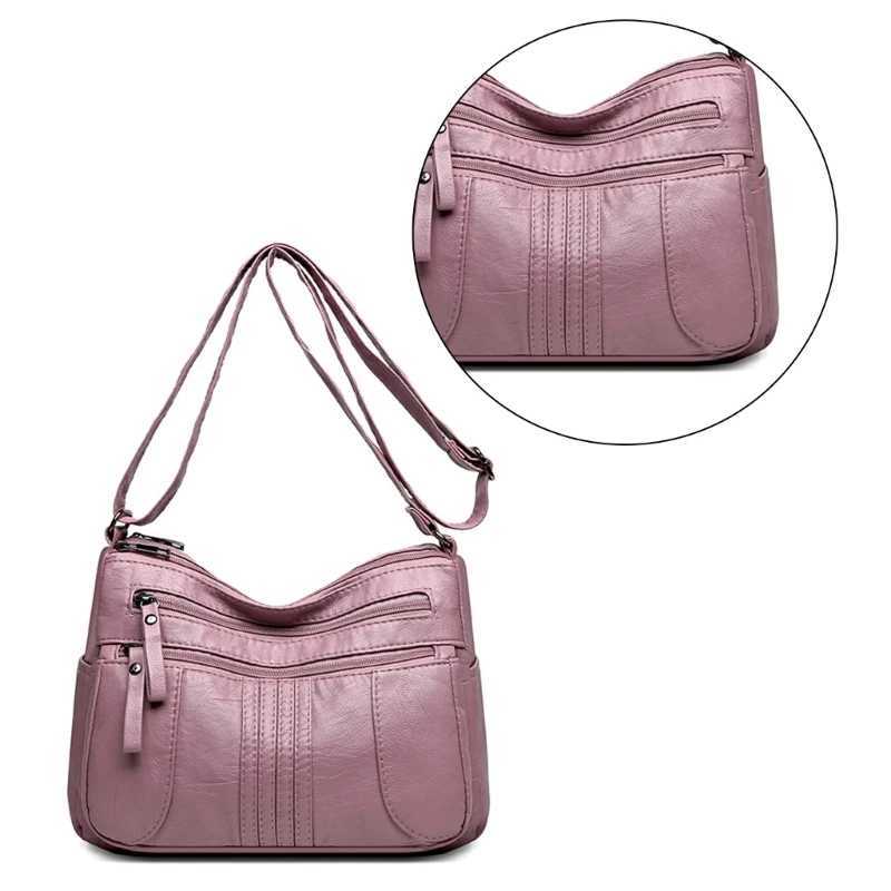 E74B Crossbody Bags For Women Ladies Crossbody Purse Pocketbooks Multi Pocket Shoulder Bag PU Leather Shoulder Purse Handbag XJ250604