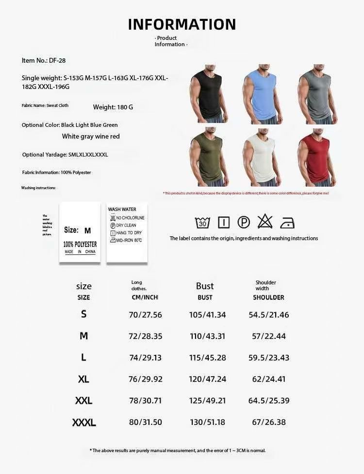 t shirt designer Men's Designer T Shirt Sports Vest Trendy Sleeveless Vest Quick Dry Base Layer Sleeveless Undershirt Sweatshirt Two-Piece Set